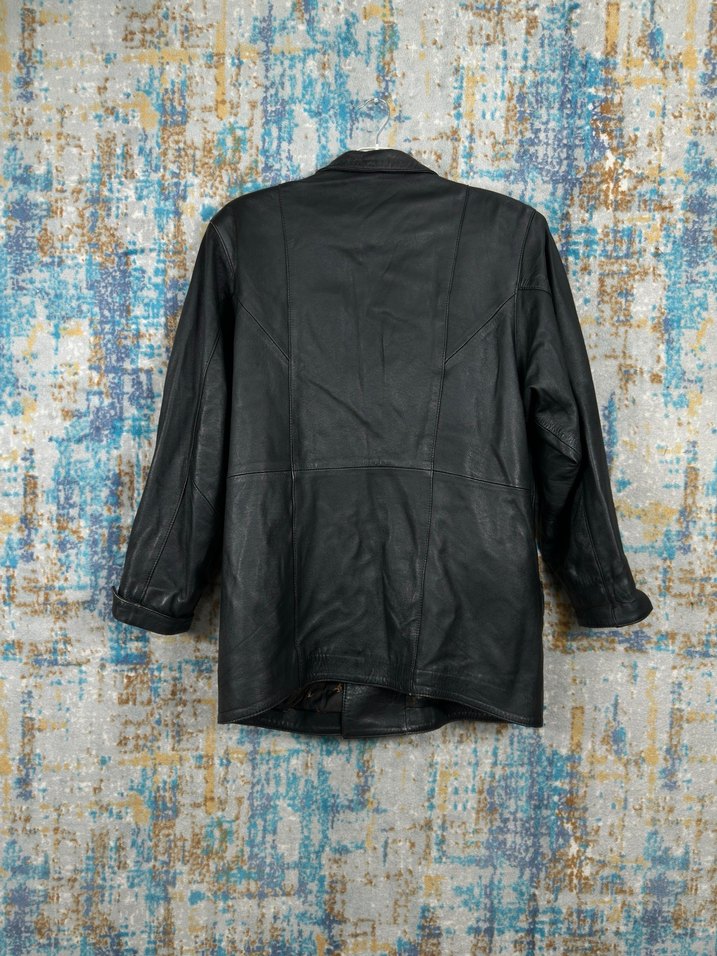 Vintage deri ceket - Görsel 5