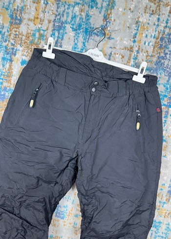 Siyah Rahat Kesim Fermuarlı Kayak Pantolonu - Görsel 3