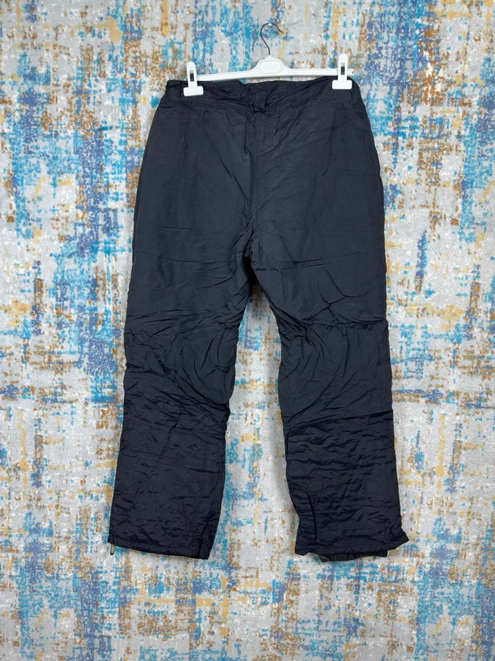 Siyah Rahat Kesim Fermuarlı Kayak Pantolonu - Görsel 4