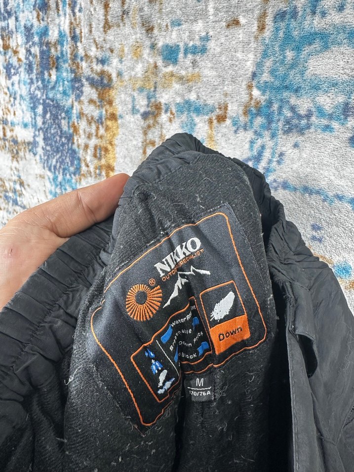 Siyah Fermuarlı Kayak Pantolonu - Görsel 5