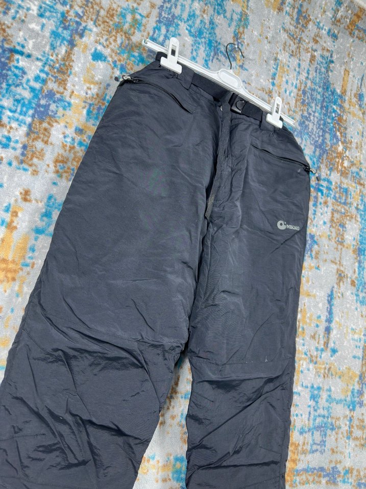 Siyah Fermuarlı Kayak Pantolonu - Görsel 3