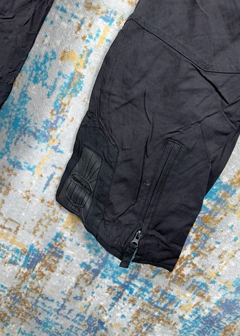 Siyah Rahat Kesim Fermuarlı Erkek Kayak Pantolonu - Görsel 6