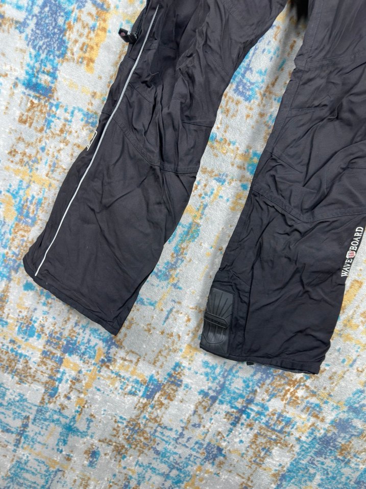 Siyah Rahat Kesim Fermuarlı Erkek Kayak Pantolonu - Görsel 2