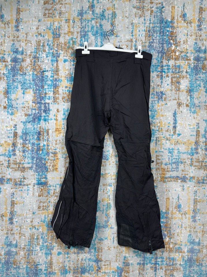 Siyah Rahat Kesim Fermuarlı Erkek Kayak Pantolonu - Görsel 5