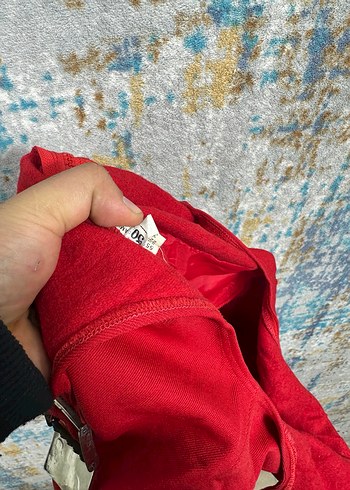 Kırmızı Parlak Keten Kadın Uzun Tulum - Görsel 6