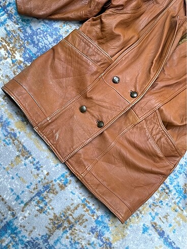 American Vintage Vintage bomber deri ceket