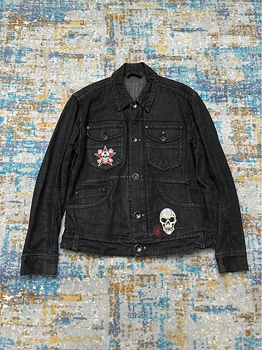 Vintage biker motorcu kot ceket