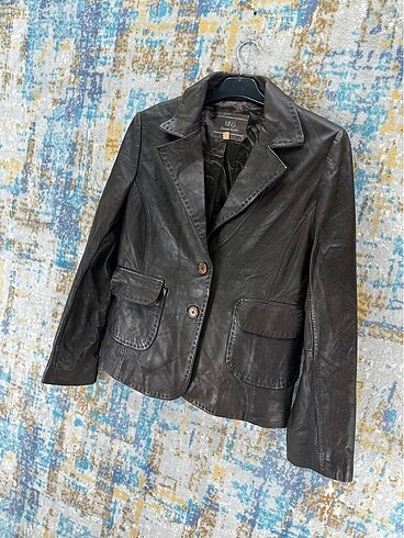 American Vintage Mango vintage model deri ceket
