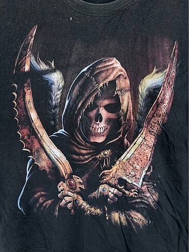 American Vintage Skeleton grim reaper Vintage T shirt