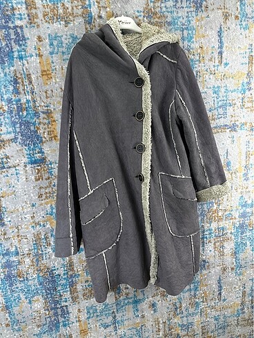 40 Beden Vintage nubuk deri kaban