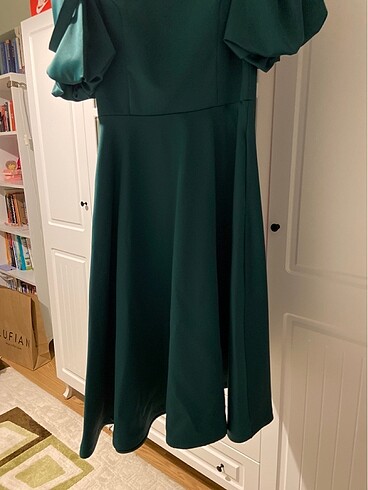 Zümrüt yeşili misi boy abiye - Görsel 2