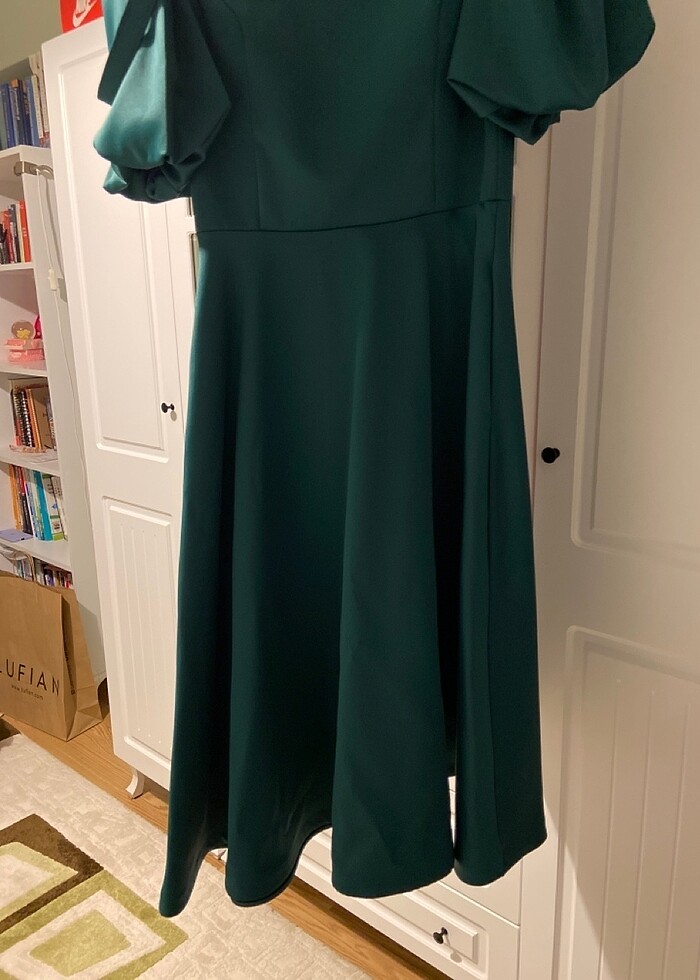 Zümrüt yeşili misi boy abiye - Görsel 2