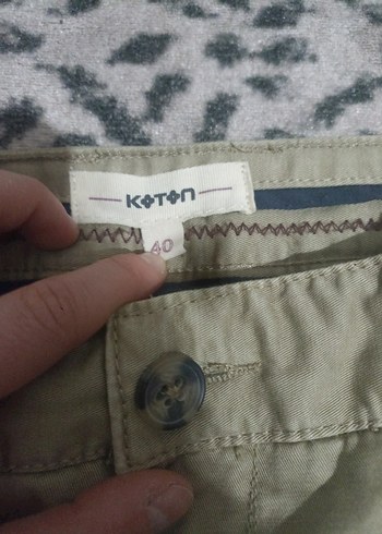 Koton Bej Regular Fit Erkek Keten Pantolon