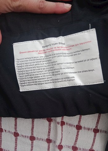 Beden siyah Renk Siyah Bebek Taşıyıcı