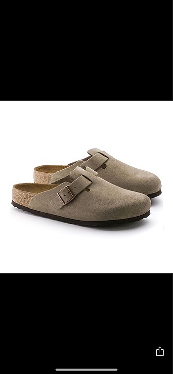 birkenstock boston sfb vl taupe yumuşak taban