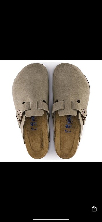 Birkenstock birkenstock boston sfb vl taupe yumuşak taban