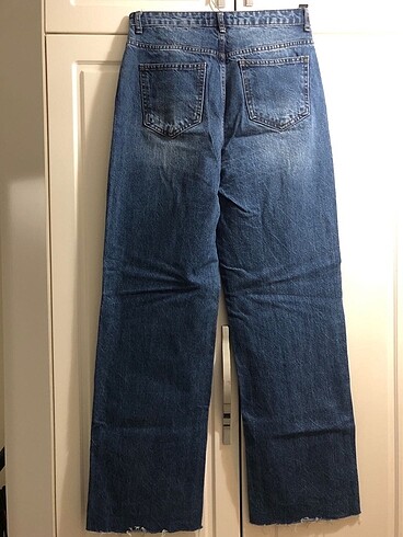 38 Beden mavi Renk Trendyol Jeans Wide Leg