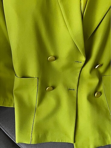 l Beden Açık yeşil oversize mevsimlik ceket