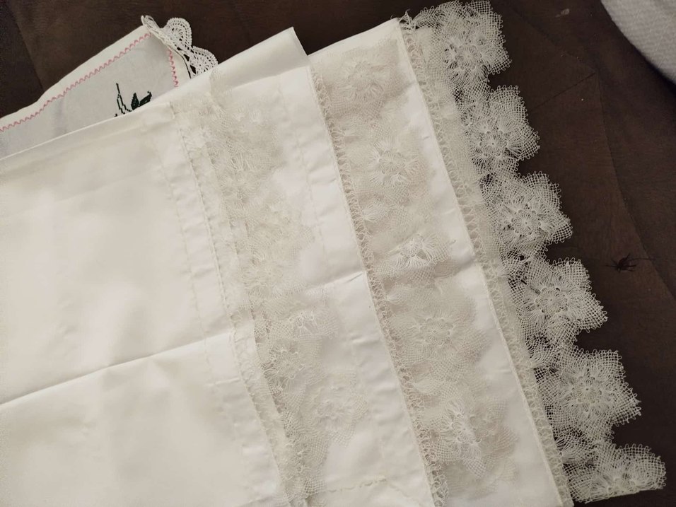 Beyaz Dantel Detaylı Kadın Şal - Görsel 3