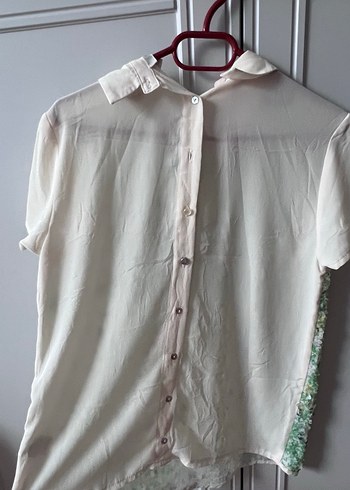 Payetli Yeşil Kısa Kollu Bluz - Görsel 3