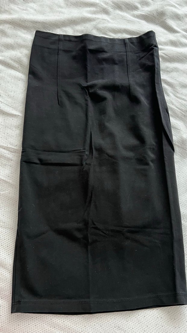 Siyah Midi penye etek Etek - Görsel 3