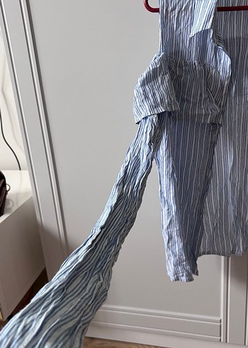 Çizgili Mavi Gömlek - Görsel 5