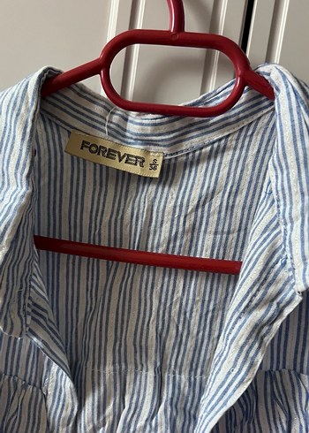 Çizgili Mavi Gömlek - Görsel 3