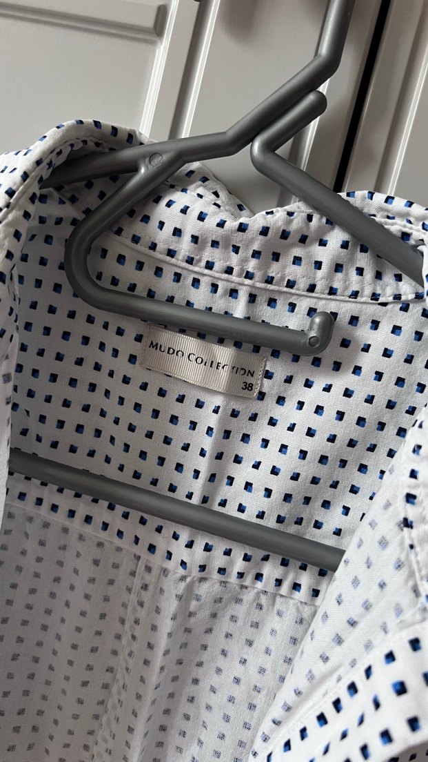 Düğmeli desenli Kadın Gömlek - Görsel 5