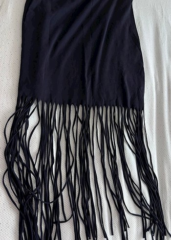 Püsküllü Lacivert etek - Görsel 2