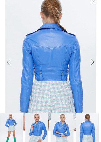 Derimod melody lila blue deri ceket - Görsel 2