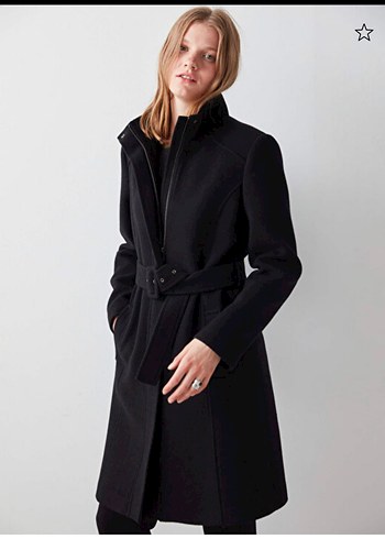 Miss İpekyol Kemerli Siyah Kadın Kaban - Görsel 3