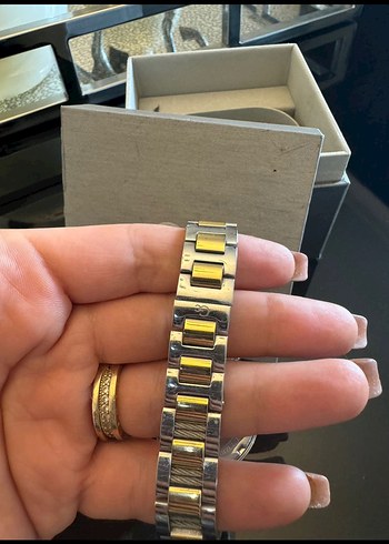 GC Kadın Altın Gri Kemerli Kol Saati - Görsel 5