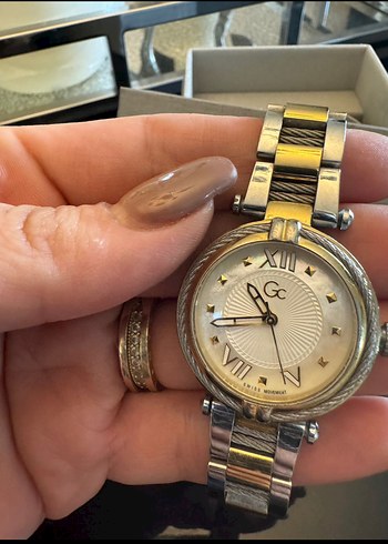 GC Kadın Altın Gri Kemerli Kol Saati - Görsel 4