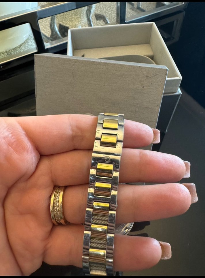 GC Kadın Altın Gri Kemerli Kol Saati - Görsel 5