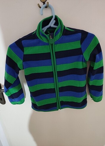 Çizgili Polar Sweatshirt 