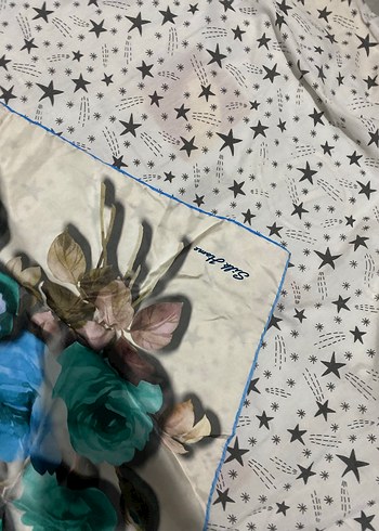 Beyaz Keten Kadın Şal - Görsel 7