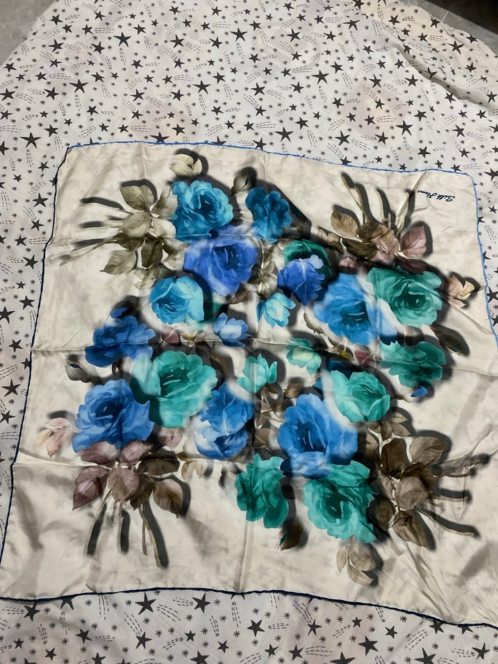 Beyaz Keten Kadın Şal - Görsel 5