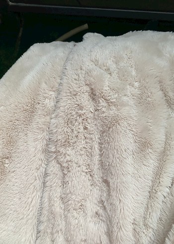 Çocuk Kadın Kapüşonlu Peluş Kaban - Görsel 7