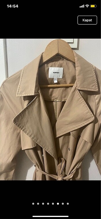 xl Beden camel Renk Trençkot