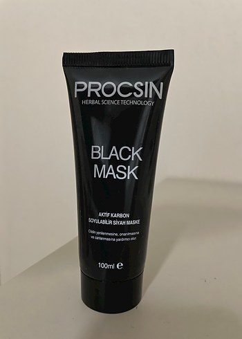 Procsin Aktif Karbon Siyah Soyulabilir Maske 100 ml