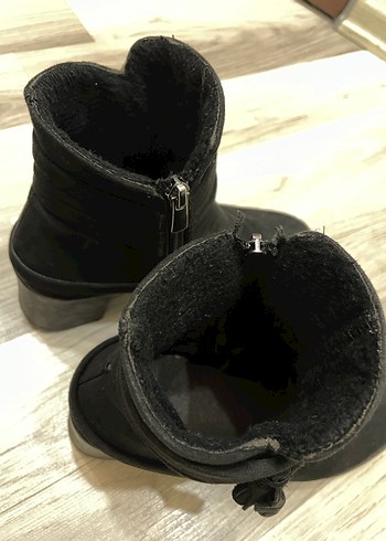 Siyah Süet Fermuarlı Kadın Bot - Görsel 10