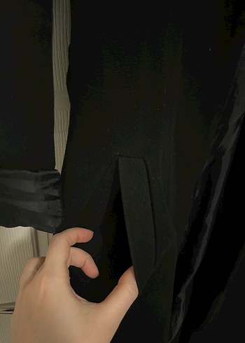 Siyah Astarlı Uzun Klasik Kaban - Görsel 4