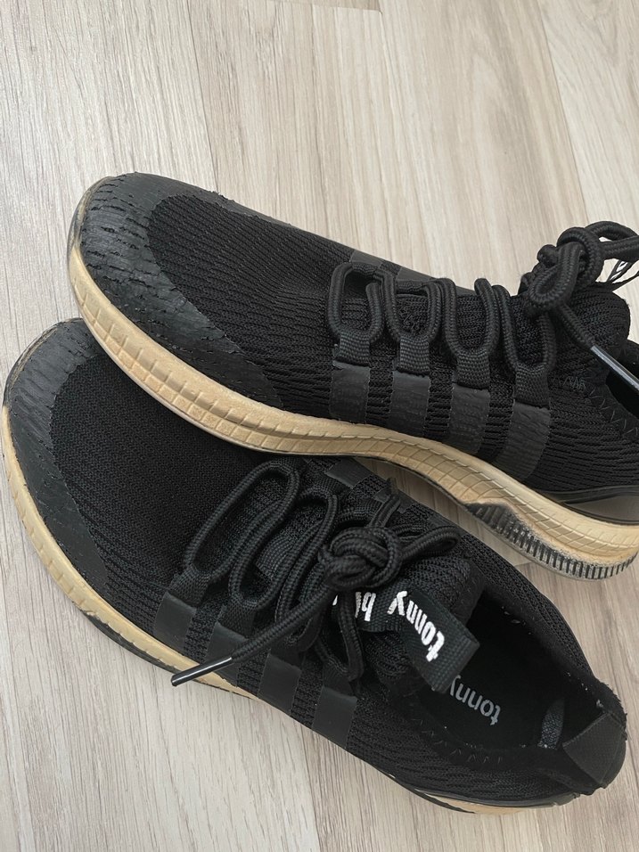 Tonny Black Siyah Bağcıklı Kadın Spor Ayakkabı - Görsel 4