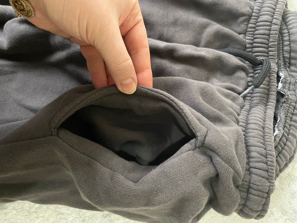 Gri Rahat Kesim Kadın Eşofman Altı - Görsel 3