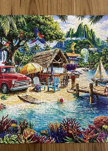 Renkli Tatil Temalı 1000 parça Puzzle - Görsel 3