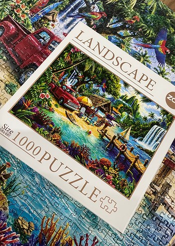 Renkli Tatil Temalı 1000 parça Puzzle - Görsel 2