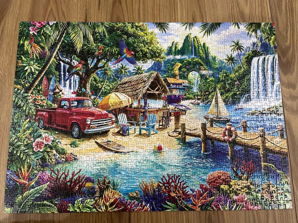 Renkli Tatil Temalı 1000 parça Puzzle - Görsel 3