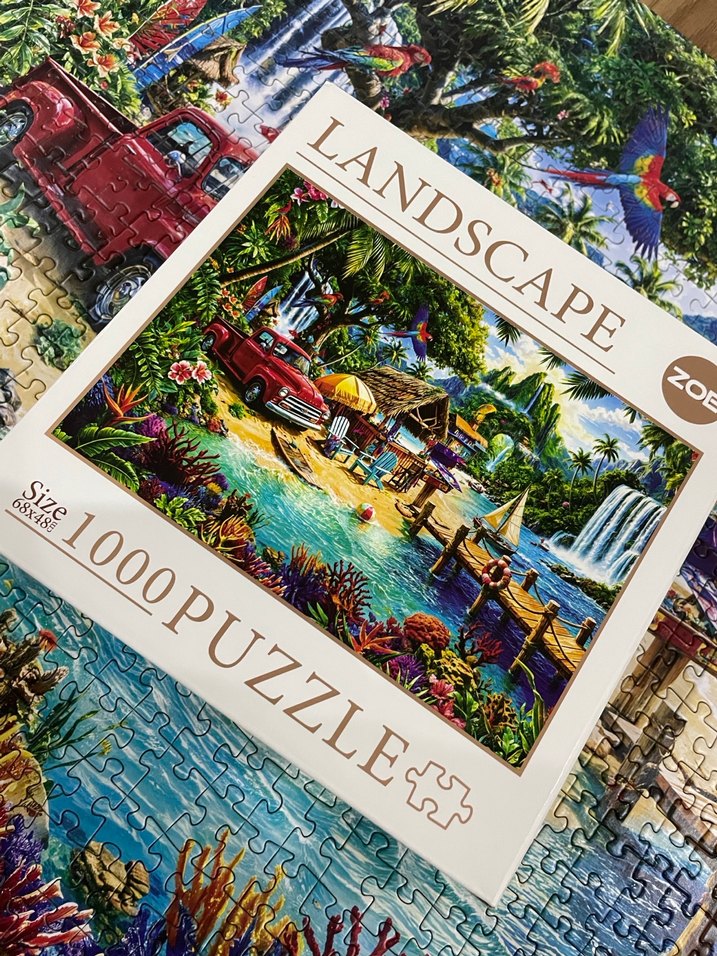 Renkli Tatil Temalı 1000 parça Puzzle - Görsel 2