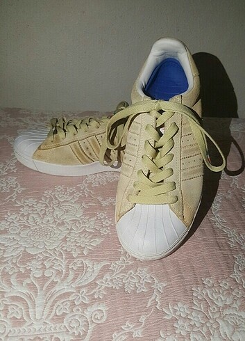 37 Beden sarı Renk Adidas Superstar Vulc ADV sarı spor ayakkabı