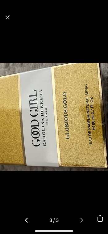 AÇILMAMIŞ carolina herrera glorious gold